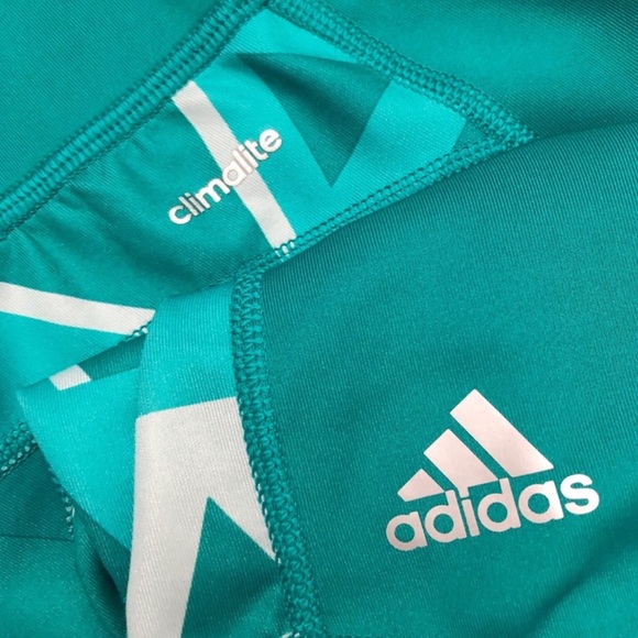 ADIDAS | AQUA GEO CLIMALITE TECHFIT CROPPED TIGHTS - Picture 5 of 7